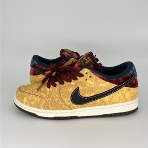 Mens Size 6.5 Nike SB Dunk Low Celestial Gold Black Sneakers FZ1278 200